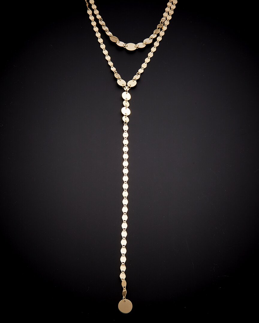 Italian Gold 14k  Y Necklace