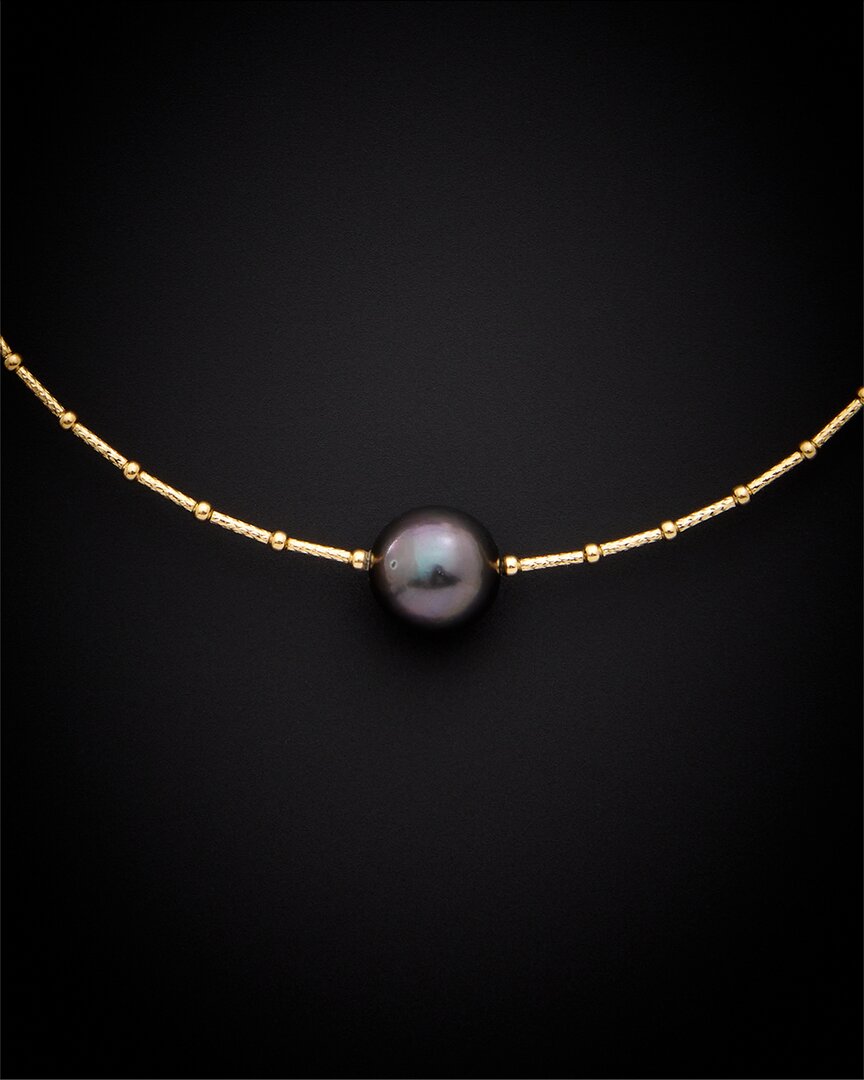 Italian Gold 18k  Pearl Choker Necklace