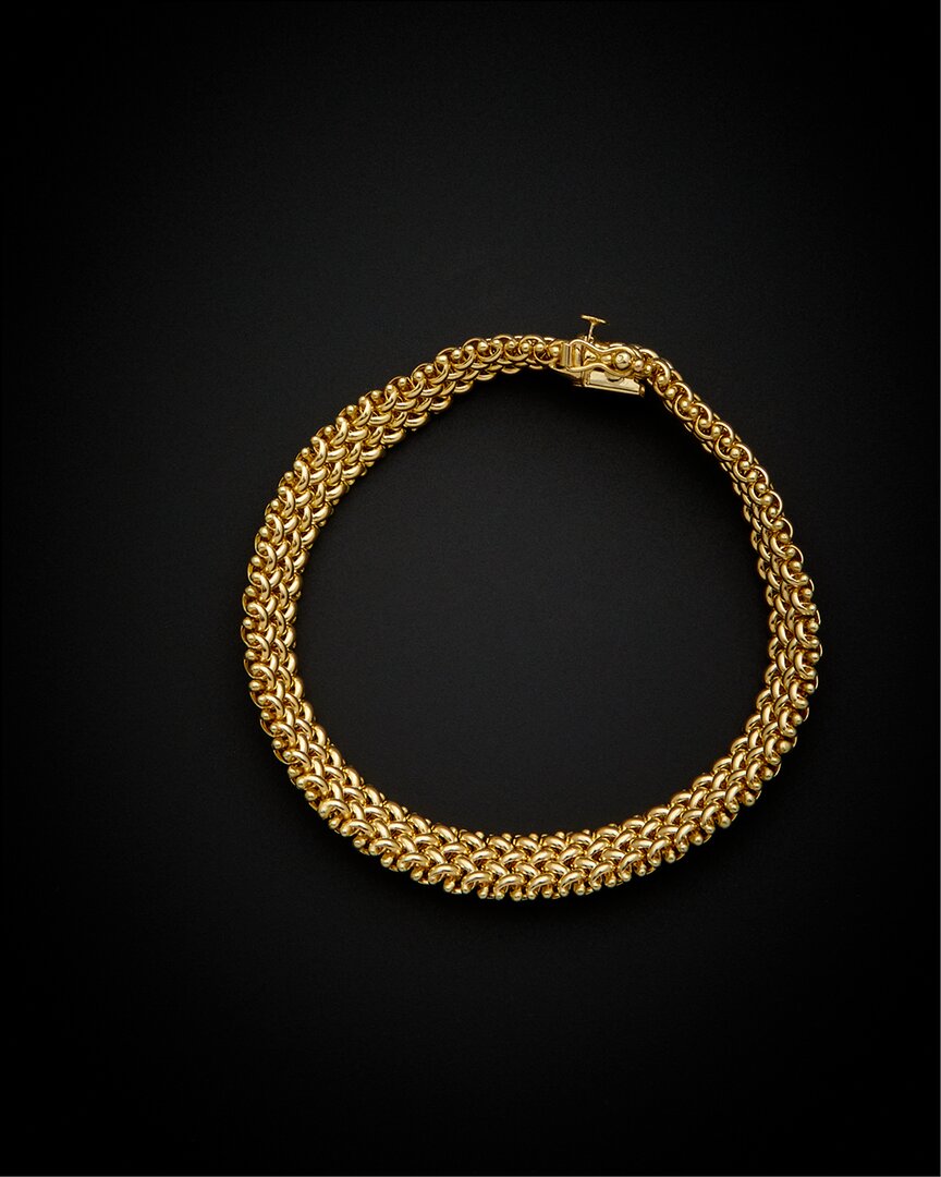 Italian Gold 14k  Braided Bracelet