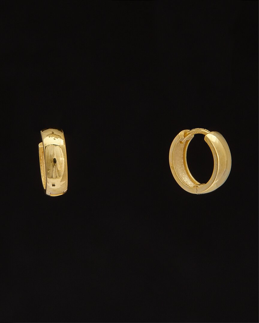 Italian Gold 14k  Huggie Hoops