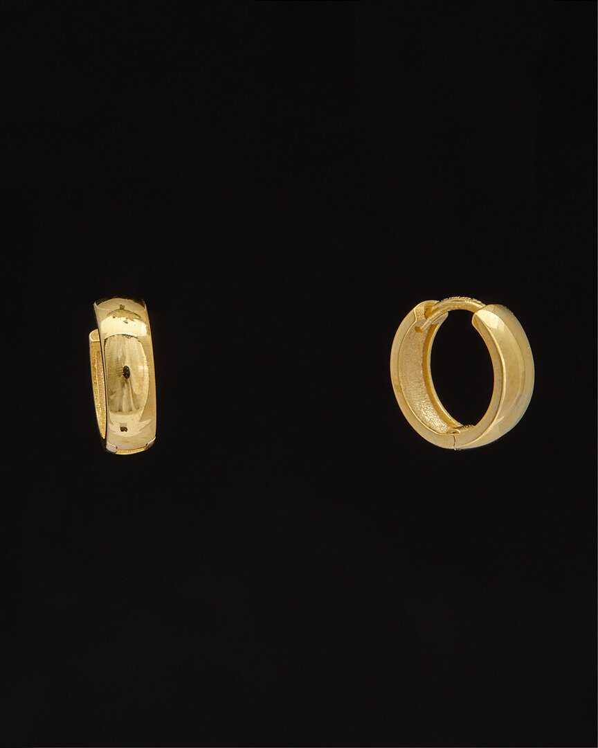 Italian Gold 14k  Huggie Hoops