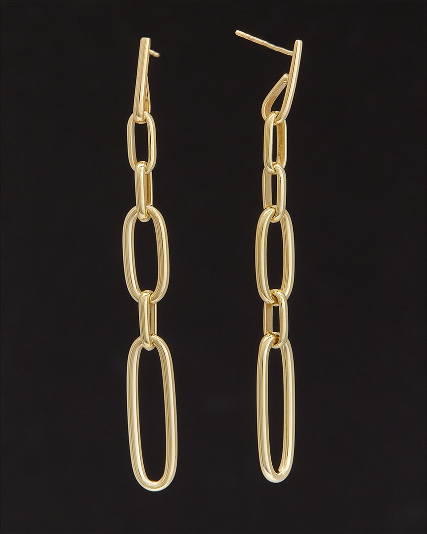 Italian Gold 14k  Graduated Drop Earrings