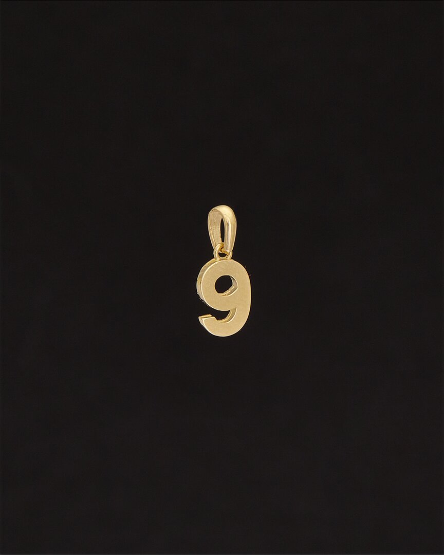 Italian Gold 14k  Number Pendant