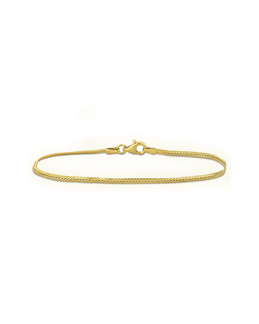 Italian Silver Herringbone Bracelet