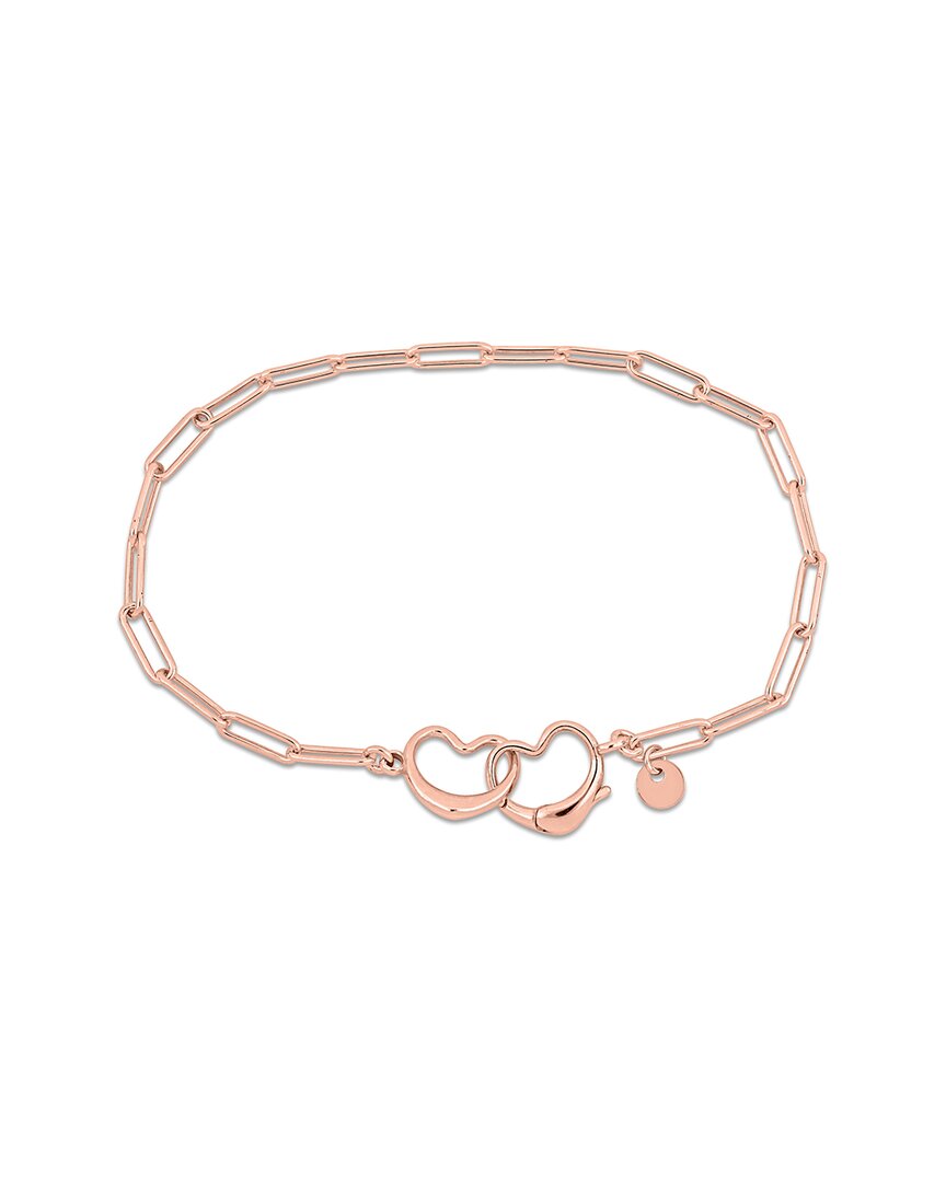 Italian Silver Paperclip Link Bracelet