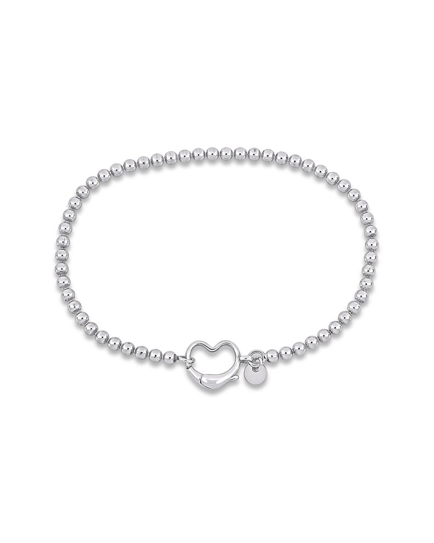 Italian Silver Ball Bead Bracelet