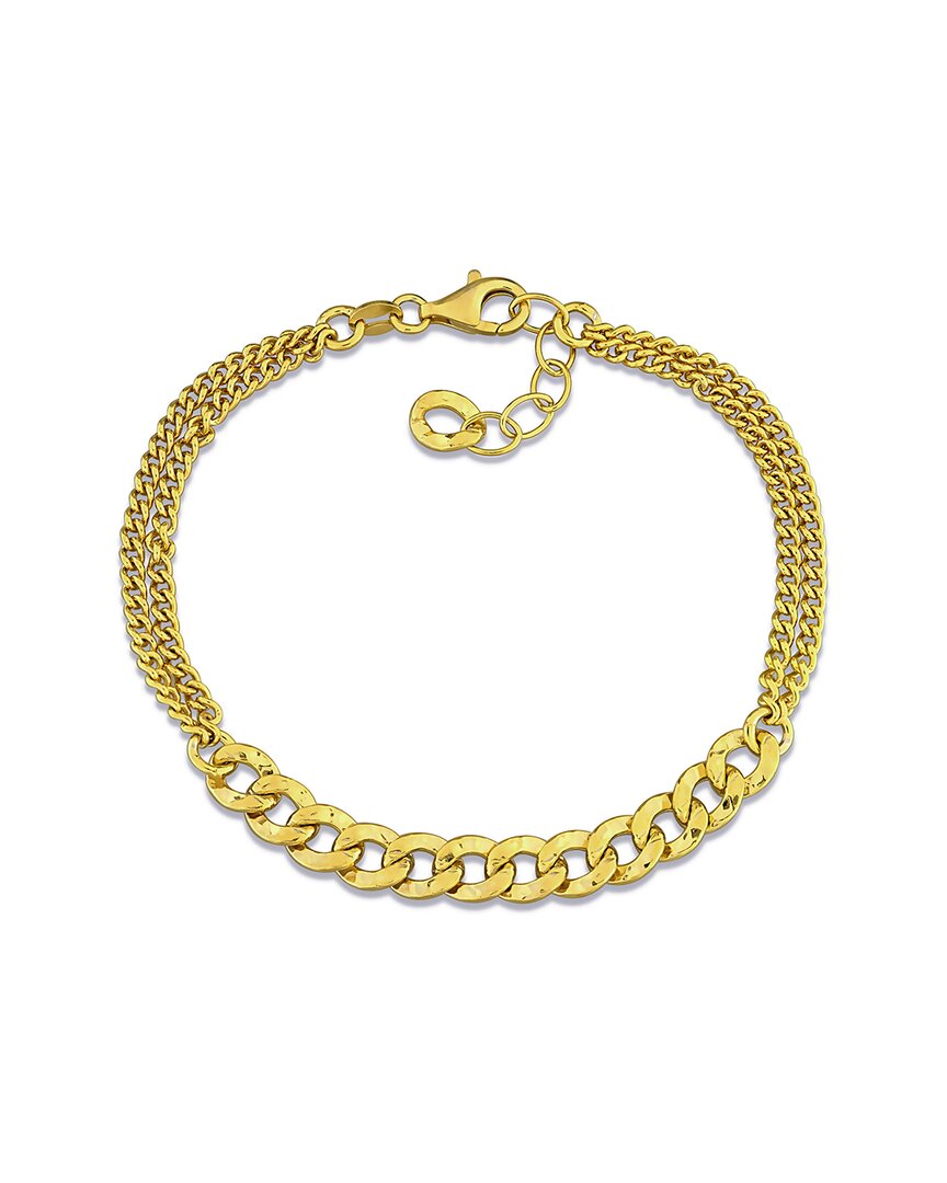 Italian Silver Double Row Bracelet