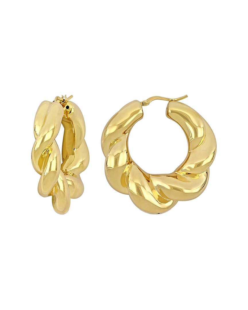 Italian Silver Hoops