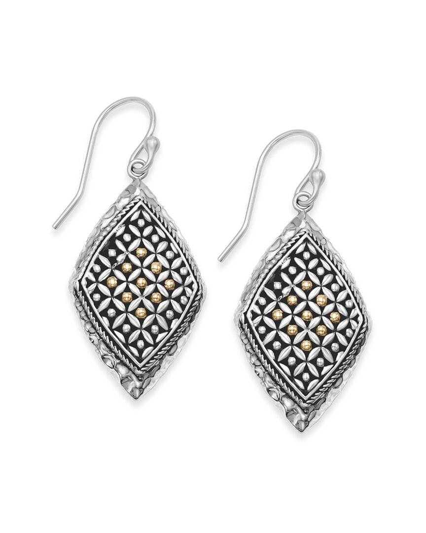 Samuel B. Two-tone Rhombus Drop Earrings