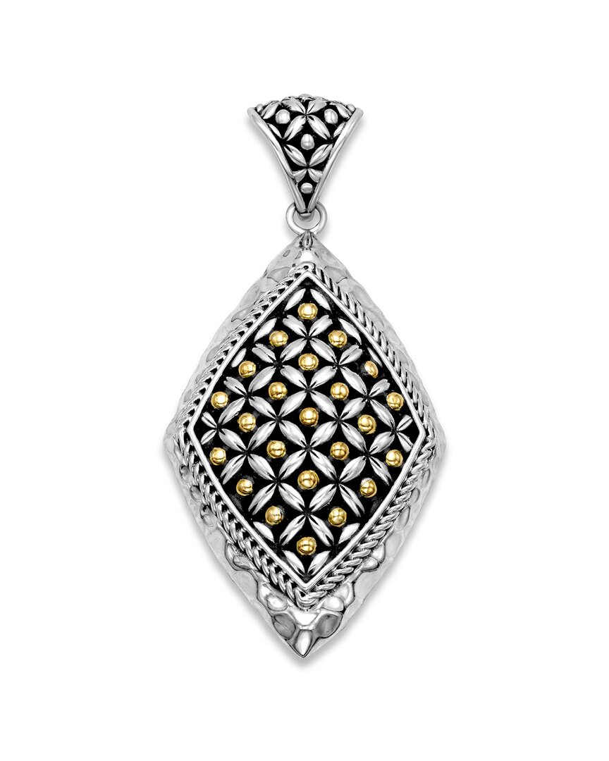 Samuel B. 18k & Silver Rhombus Pendant