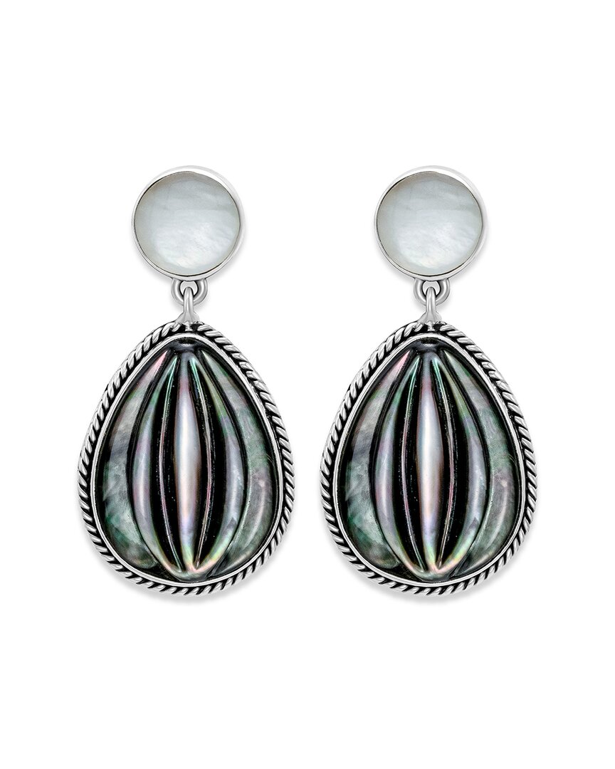 Samuel B. Silver Pearl Earrings