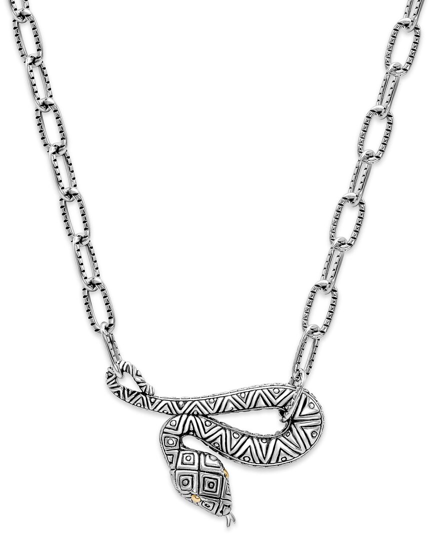 Samuel B. 18k & Silver Snake Necklace