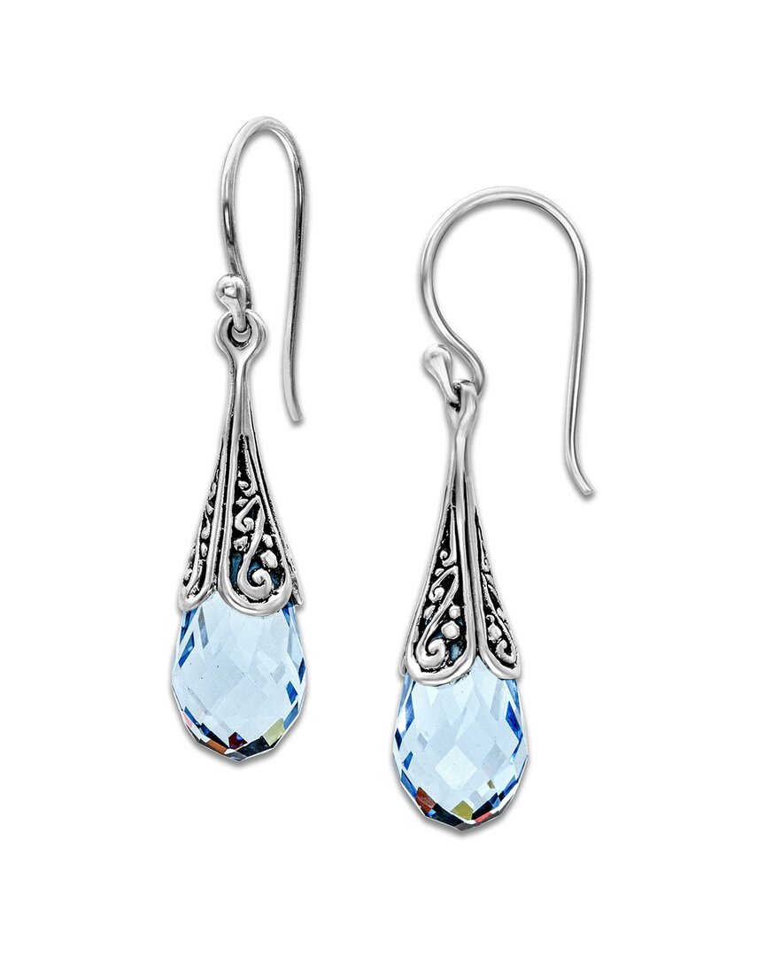 Samuel B. Blue Quartz Filigree Drop Earrings