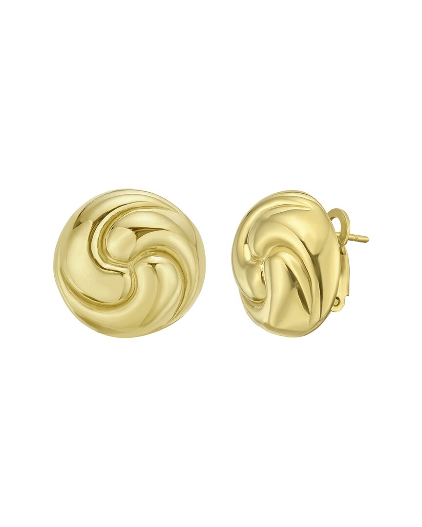 Italian Silver 14k Plated Silver Earrings