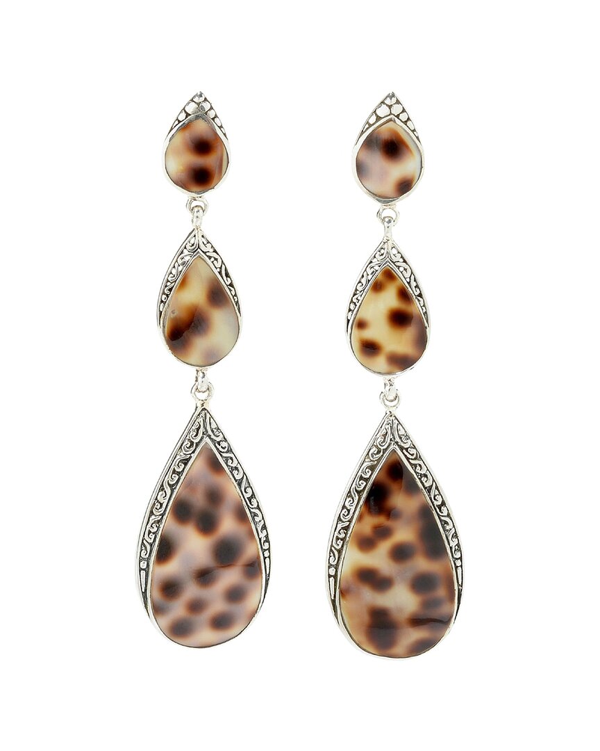 Samuel B. Silver Pearl Earrings