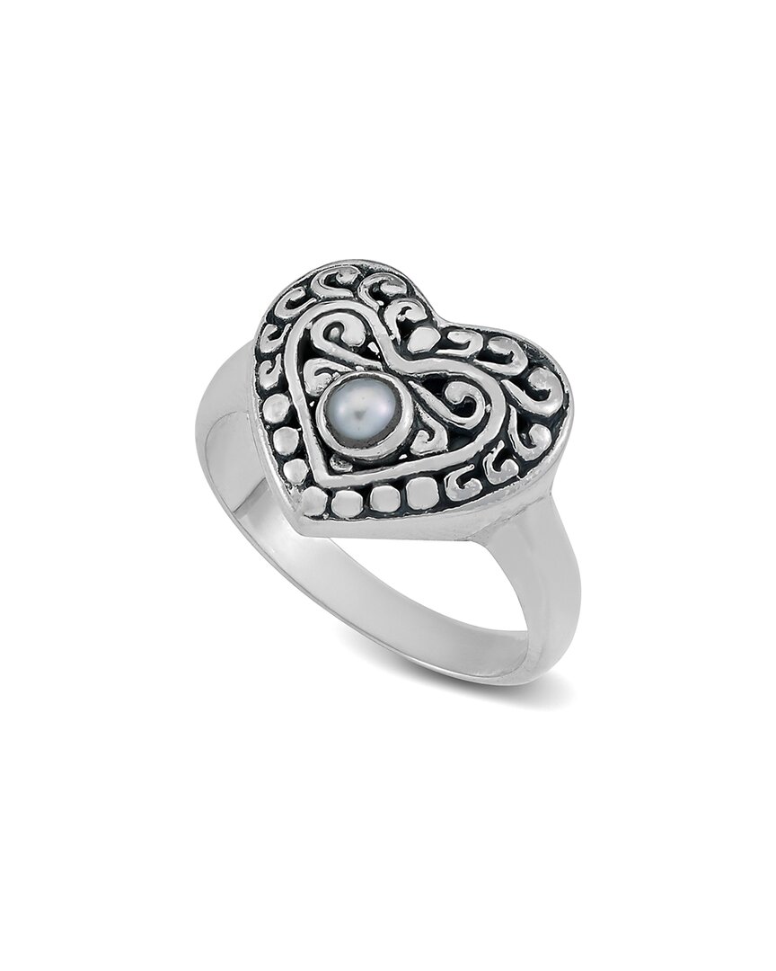 Samuel B. Silver Pearl Ring