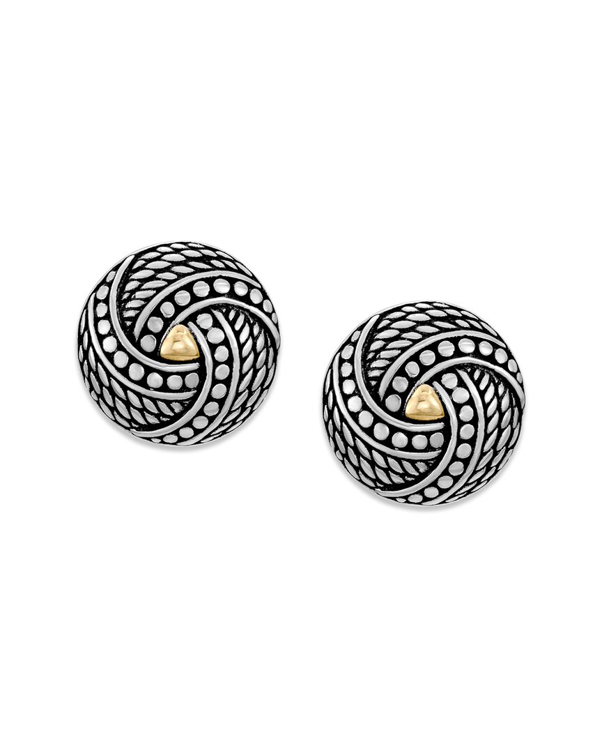 Samuel B. Silver & 18k Earrings