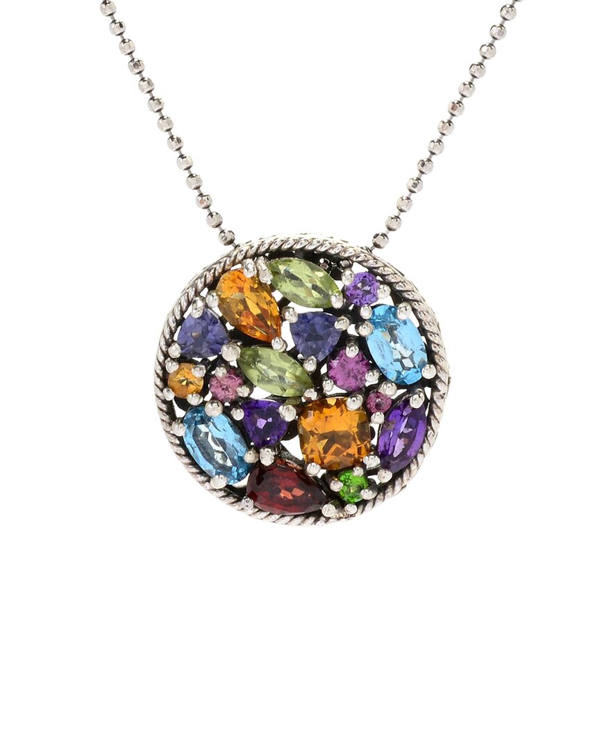 Samuel B. Silver Gemstone Pendant In Multi