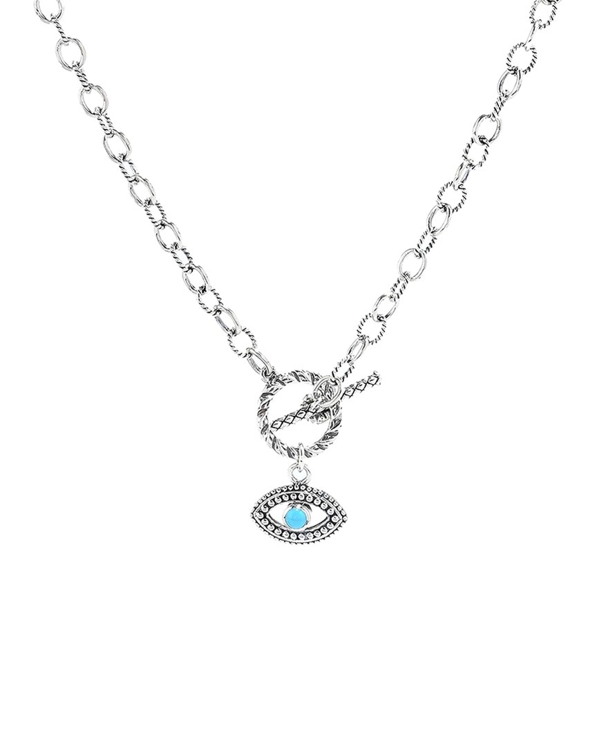 Samuel B. Silver Sleeping Beauty Turquoise Necklace