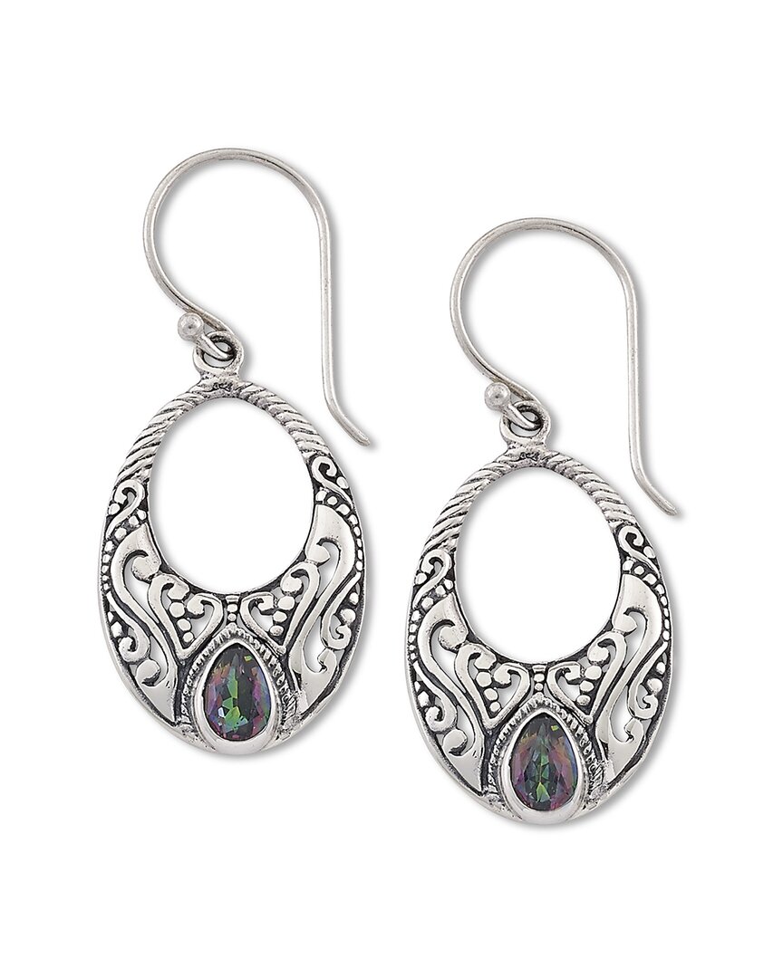Samuel B. Silver 0.70 Ct. Tw. Rainbow Quartz Earrings In Metallic