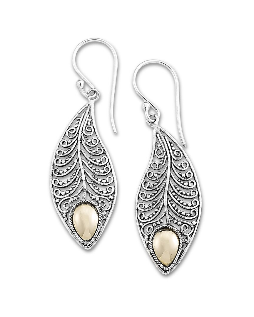 Samuel B. Silver & 18k 1.30 Ct. Tw. Earrings In Metallic