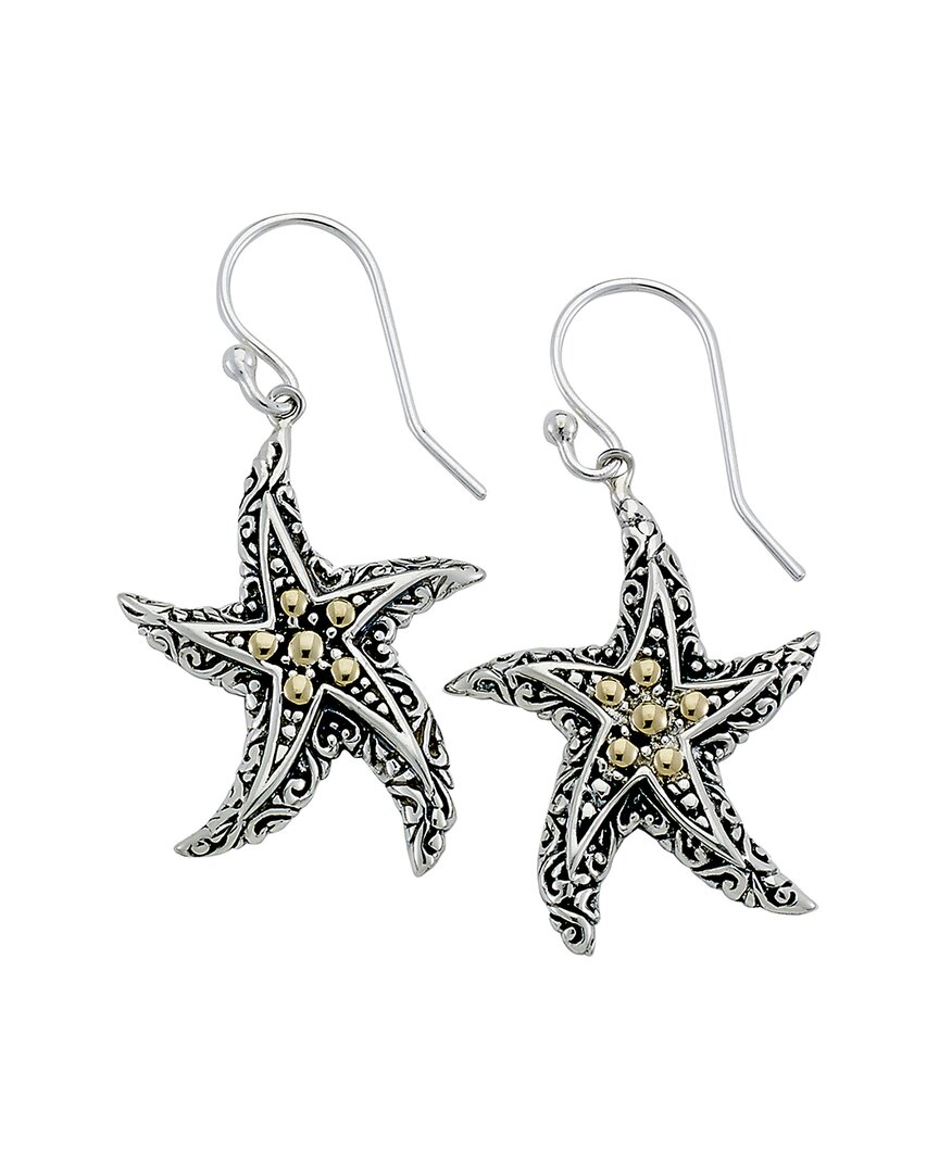 Samuel B. Silver & 18k Earrings In Metallic