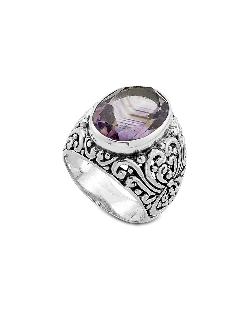 Samuel B. Silver 5.00 Ct. Tw. Amethyst Ring In Metallic
