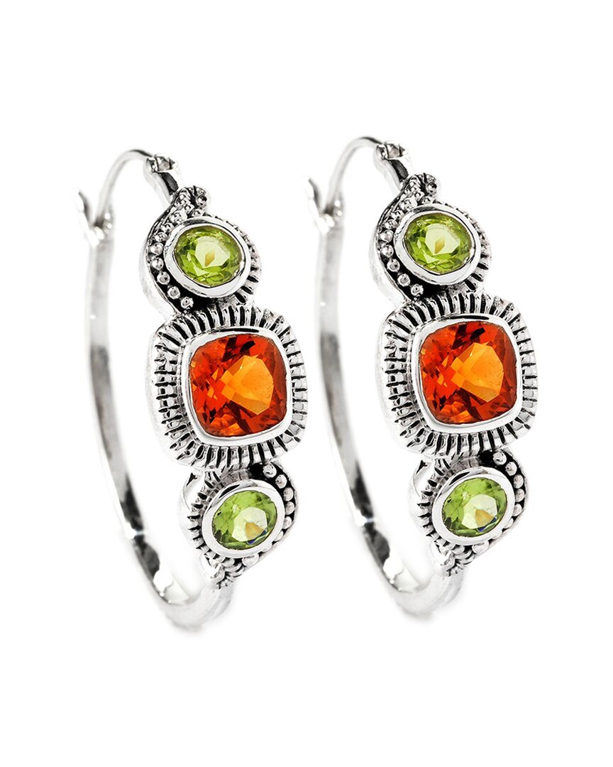 Samuel B. Silver 2.80 Ct. Tw. Gemstone Earrings