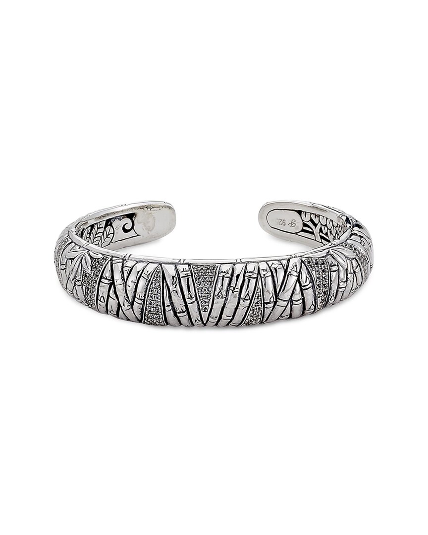Samuel B. Silver 3.65 Ct. Tw. White Topaz Bracelet In Metallic