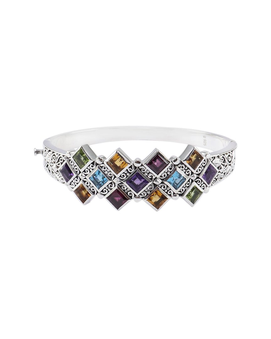 Samuel B. Silver 9.75 Ct. Tw. Gemstone Bracelet In Metallic