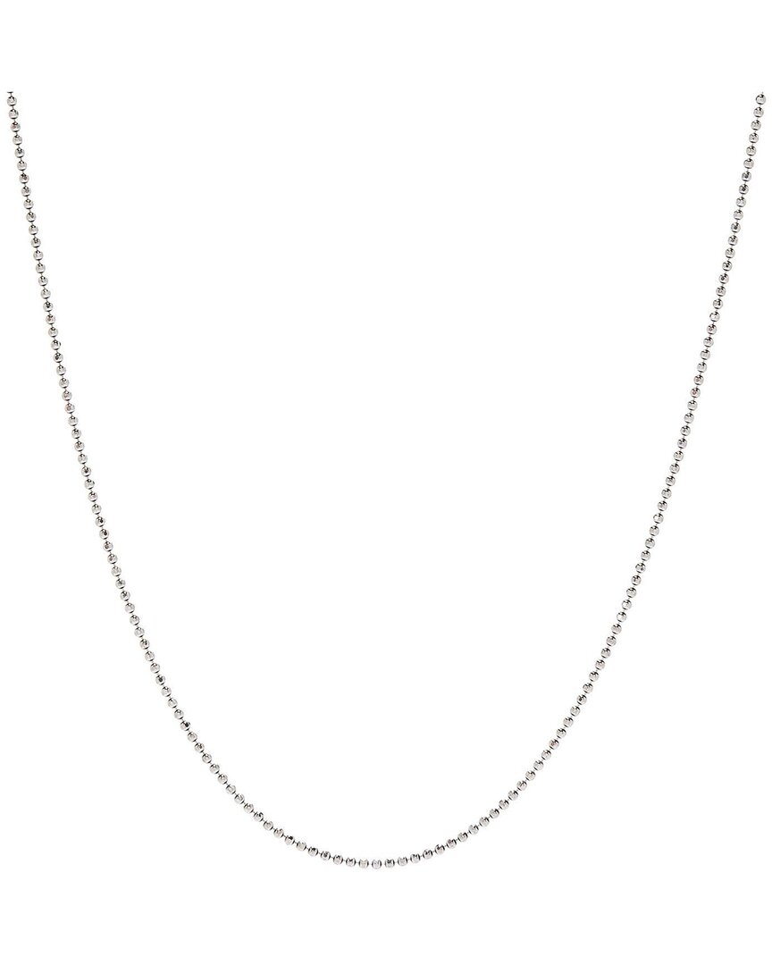 Samuel B. Ss 24 1.2mm Diamond Cut Ball Chain In Silver
