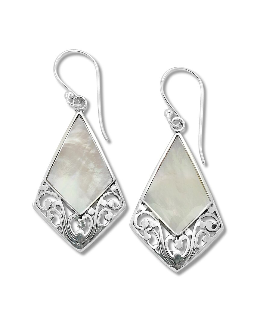 Samuel B. Silver Pearl Earrings In Silver