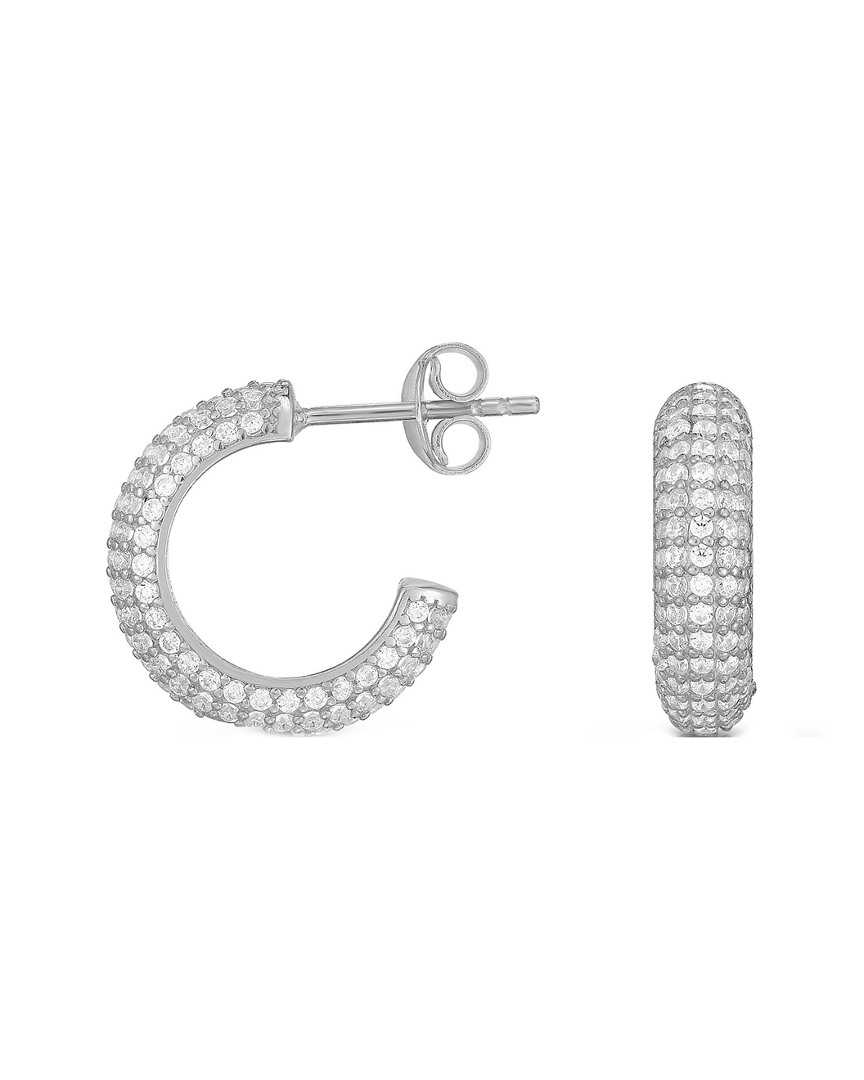 Sphera Milano 14k Over Silver Cz Earrings