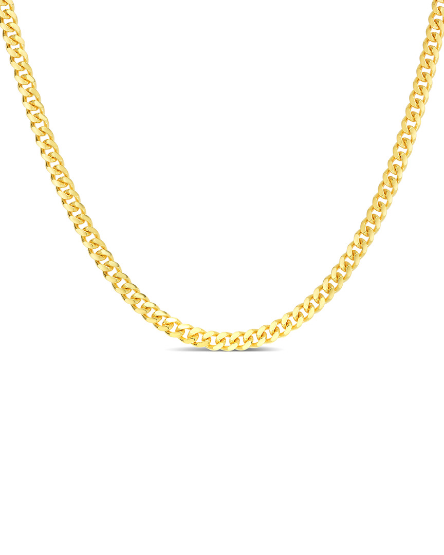 Sphera Milano Gold Over Silver Italian Curb Link Chain Necklace