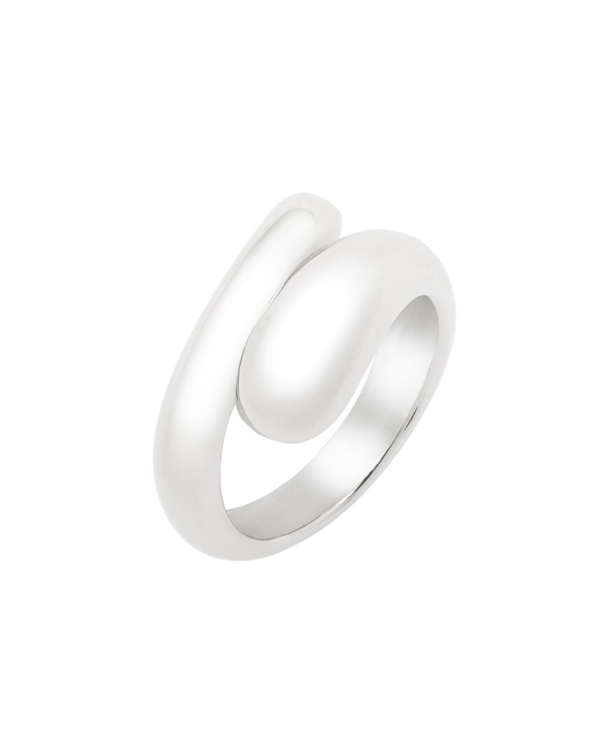Shop Italian Silver Chunky Bypass Ring