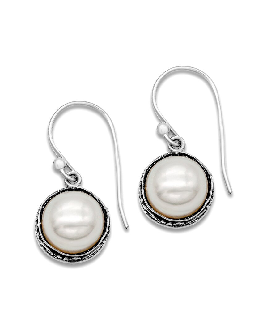 Samuel B. Silver Pearl Earrings