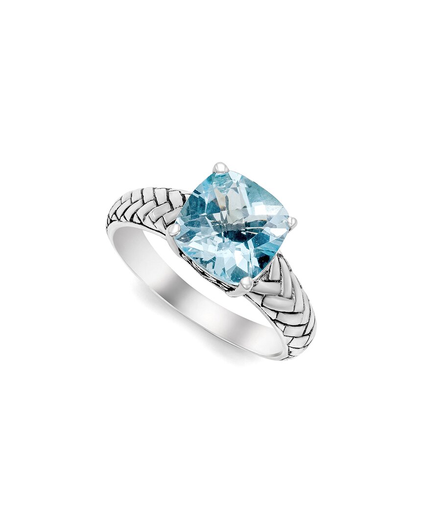 Samuel B. Silver 3.55 Ct. Tw. Blue Topaz Ring