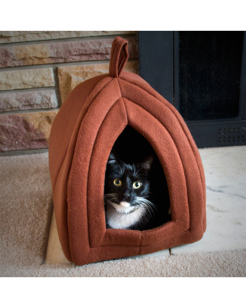 Petmaker Cozy Kitty Tent Igloo Plush Cat Bed