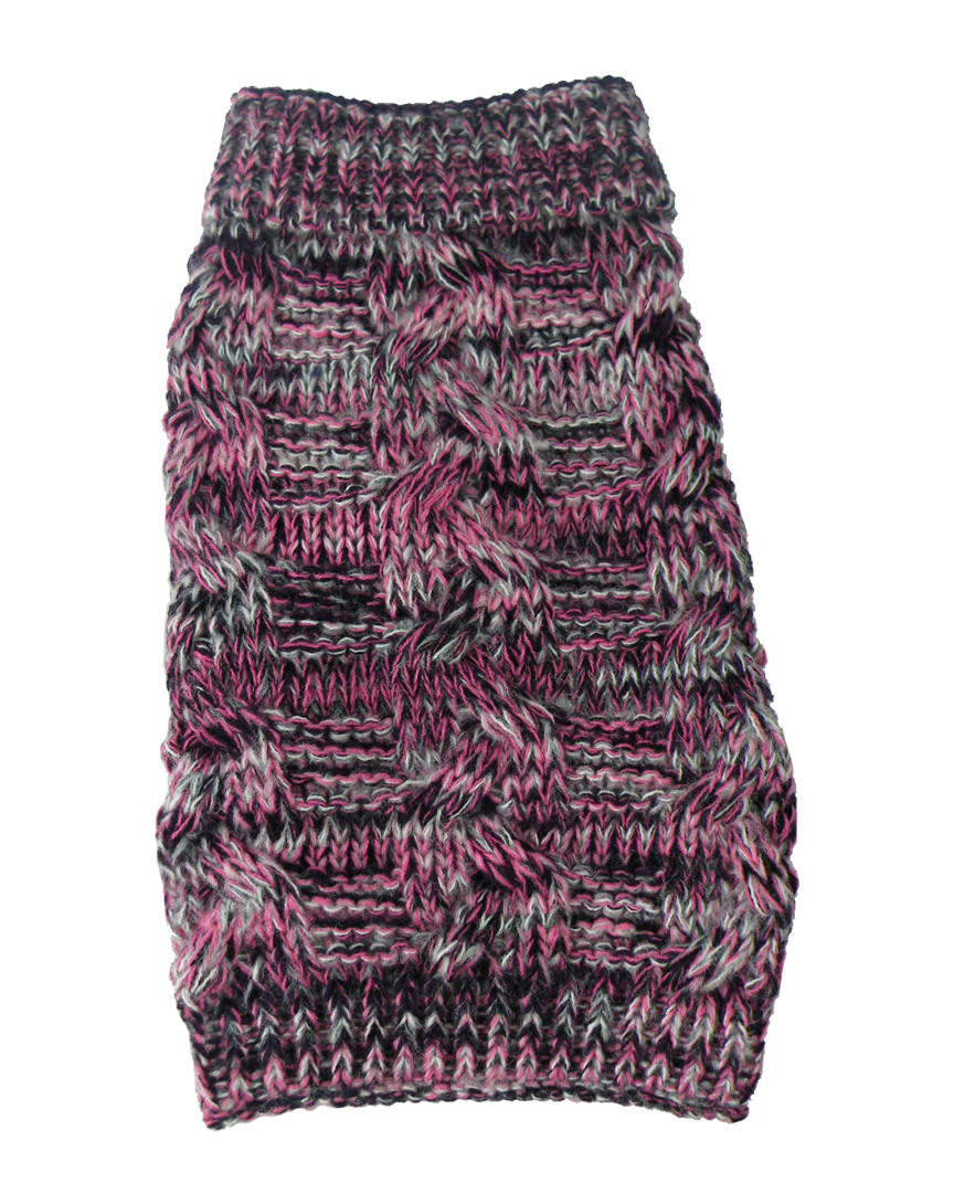 Pet Life Royal Bark Heavy Cable Knitted Designer F