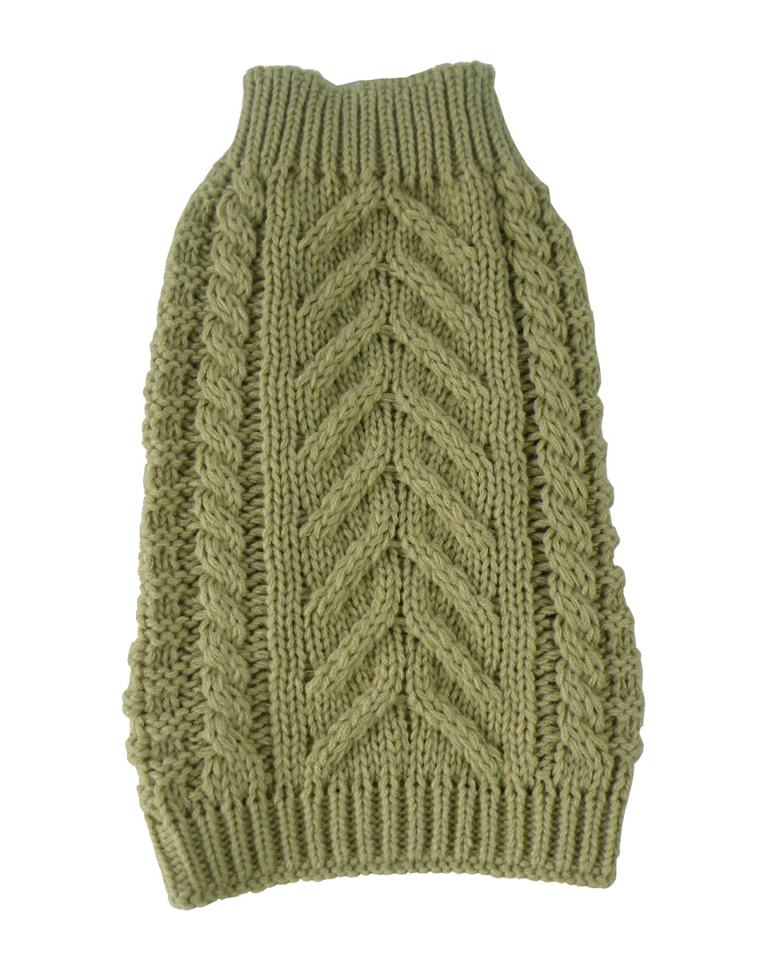 Shop Pet Life Swivel Swirl Heavy Cable Knit Fashion Dog Sweater