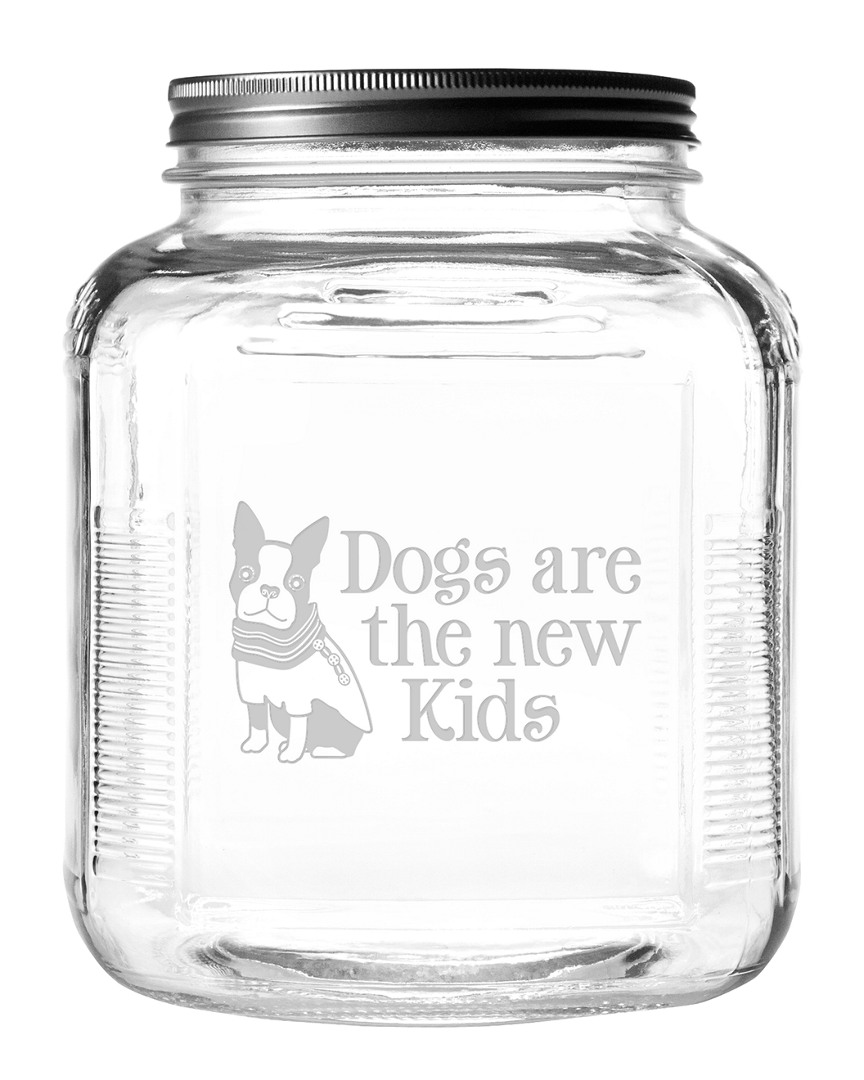 Susquehanna Glass Dogs Are The New Kids Brushed Lid Gallon Jar